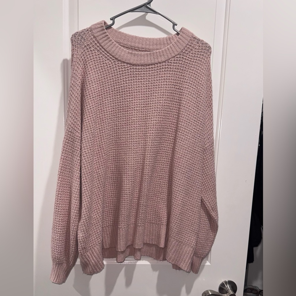 American Eagle Outfitters Blush Crew Neck Sweater